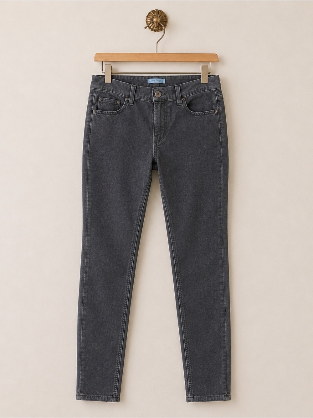 Free People taupe gray ribbed skinny corduroy pants 25